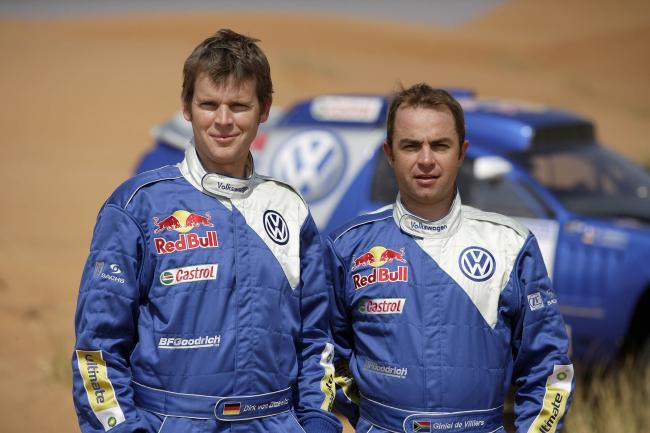 Dirk von Zitzewitz e Giniel de Villiers (foto: Divulgação/ volkswagen)