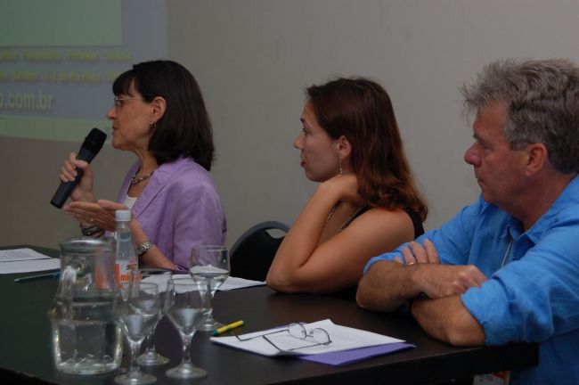 Palestra sobre mídia reuniu especialistas (foto: Divulgação/ Ana Laura)