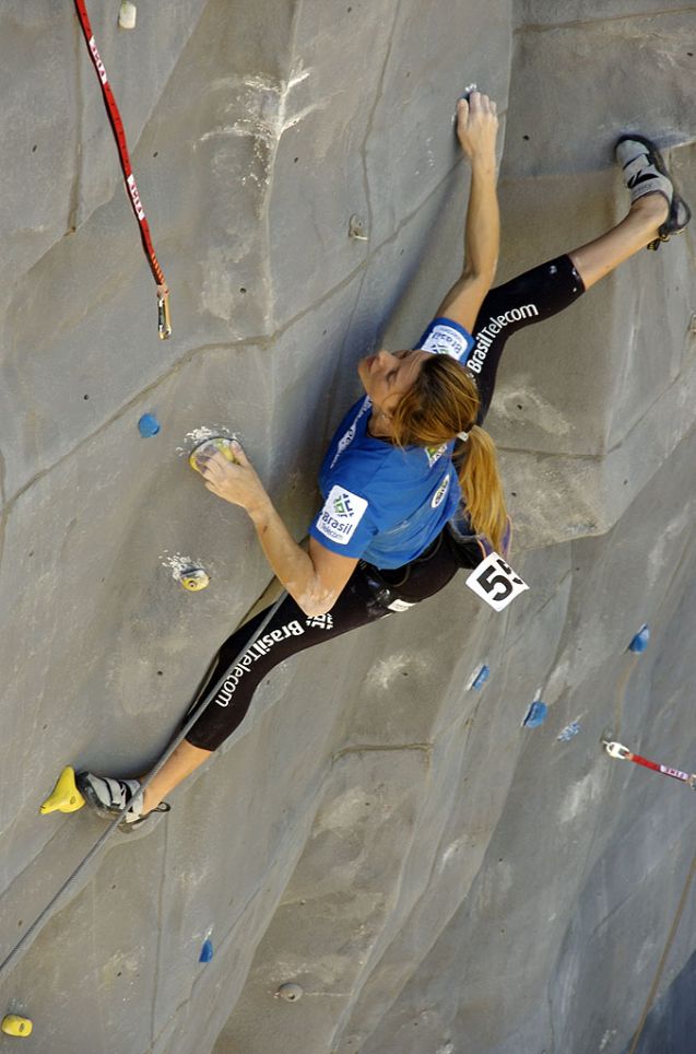 Janine Cardoso tem sete títulos Brasileiros de Escalada Esportiva (foto: Arquivo Pessoal/ Janine Cardoso)