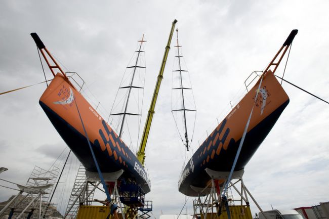 Direção afirma que nova quilha está sendo construída (foto: Rick Tomlinson/ Volvo Ocean Race)