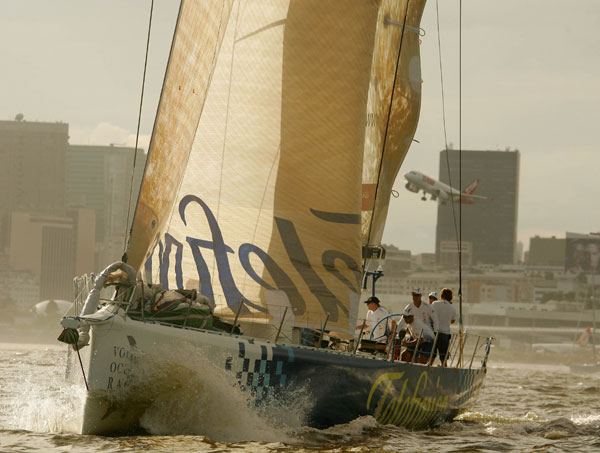 Telefônica Blue venceu a regata na Baía de Guanabara (foto: Fotocom/Divulgação)