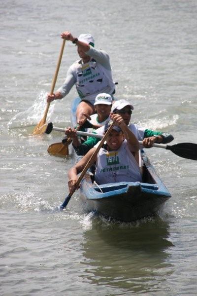 Uma das habilidades usadas pelos atletas foi a canoagem (foto: Divulgação)