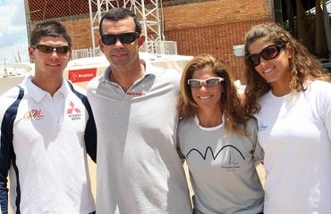 Marco  Torben  Andrea e Martine juntos na competição (foto: Divulgação)