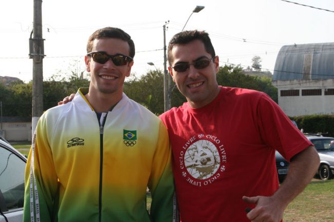 João Guilherme e Rodrigo antes da prova (foto: Bruna Didario/ www.webventure.com.br)