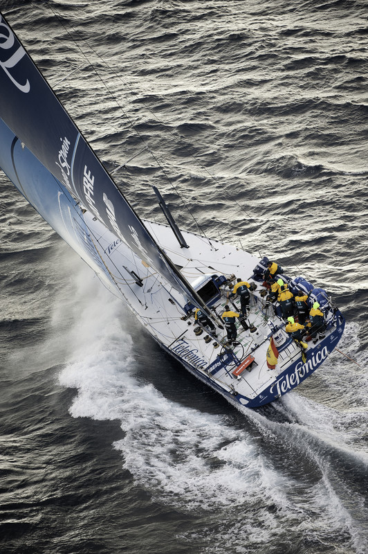 Equipe Telefónica  a primeira colocada (foto: Divulgação / Volvo Ocean Race)