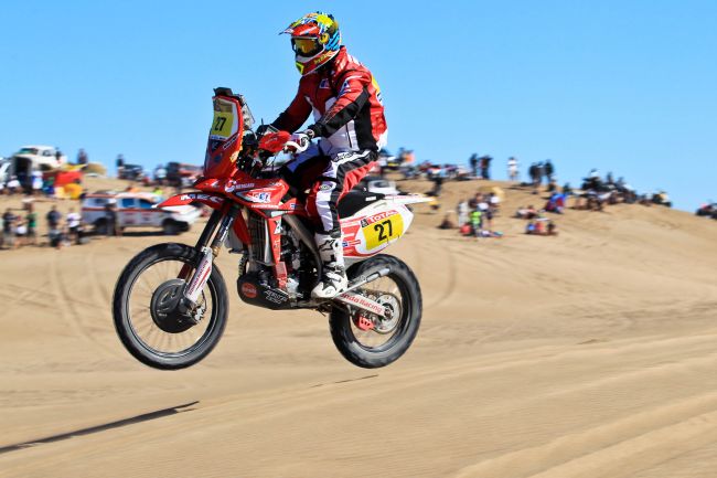 O argentino Javier Pizzolito  na primeira etapa do Dakar (foto: André Chaco / Webventure)