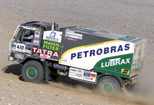 O caminhão Tatra de André Azevedo durante a especial de hoje. (foto: Ricardo Ribeiro / VipComm)