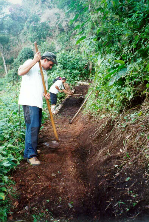 CMSM limpa trilha do Bauzinho para o Baú. (foto: Arquivo Femesp)