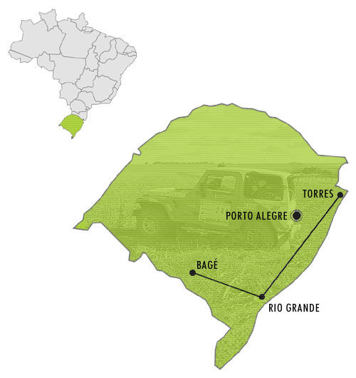 Mapa do rali. (foto: Divulgação)