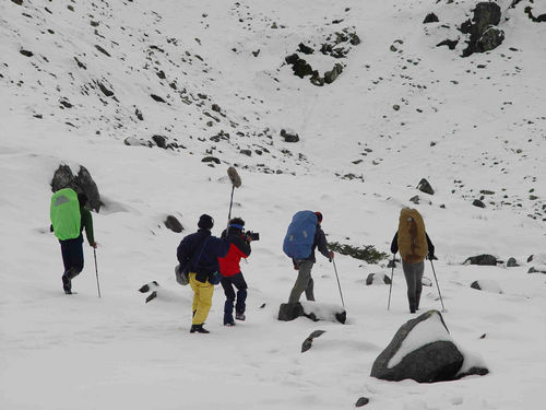 Alpinistas no campo 1 do Monte Sarmiento. (foto: Arquivo Extremo Sul)