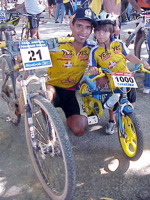 Amarildo e o filho Caio na segunda etapa da Copa Ametur. (foto: Luciana de Oliveira / www.webventure.com.br)