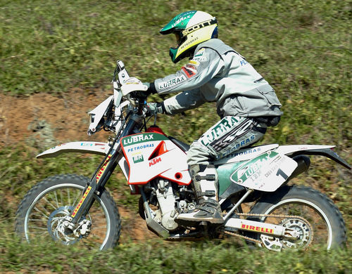 Jean Azevedo  piloto de moto da equipe Petrobras Lubrax  no Terra Brasil (foto: Donizetti Castilho/VipComm)