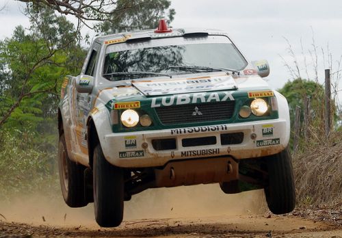 Klever Kolberg e Lourival Roldan de Mitsubishi L200 Evolution (foto: Donizetti Castilho)