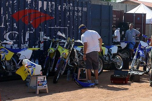 Motos da equipe americana para a prova. (foto: Idário Araújo/Divulgação)