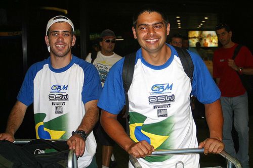 Equipe brasileira desembarca em Fortaleza (foto: Idário Araújo / VipComm)