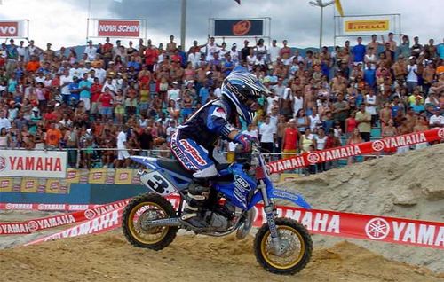 Gustavo Pessoa na pista  na categoria 50cc. (foto: Divulgação)