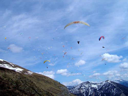 Segunda etapa do Mundial de Parapente na Áustria (foto: Divulgação)