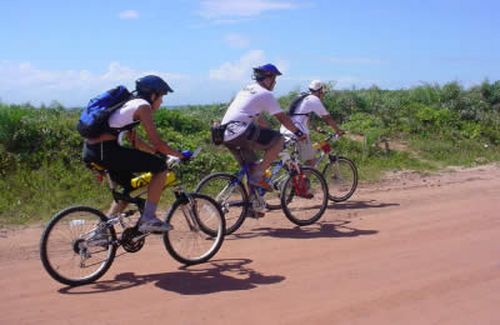 Trecho de mountain bike da última etapa do Capixaba Adventure. (foto: Divulgação.)