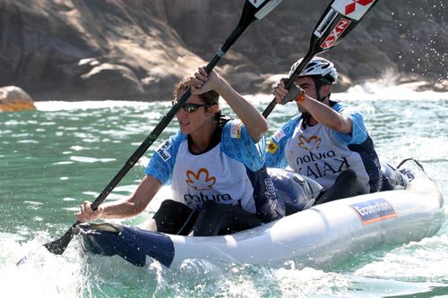 Os vencedores Rafael e Marina  da Mitsubishi Salomon Quasar (foto: Tico Utiyama)