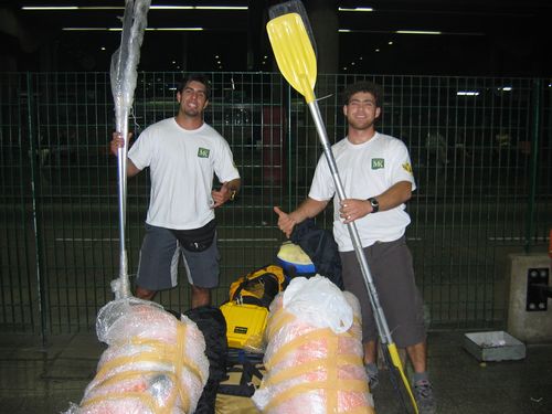 Leonard e Rafael prontos para a viagem. (foto: Arquivo pessoal)