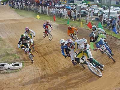 Final da Elite  o sorocabano Taiguara Ramires vence a primeira etapa. (foto: Aquivo Federação Paulista de Bicicross)