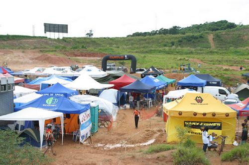 Área de acampamento das equipes. (foto: Divulgação)