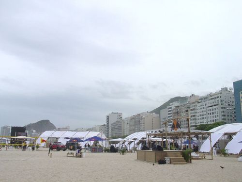 Arena na praia de Copacaba (foto: Cris Degani/ www.webventure.com.br)