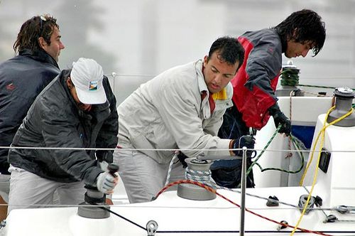 Equipe: mesmo concorrentes atletas trabalham no treino com total companheirismo (foto: Marco Yamin/ ABN Amro)