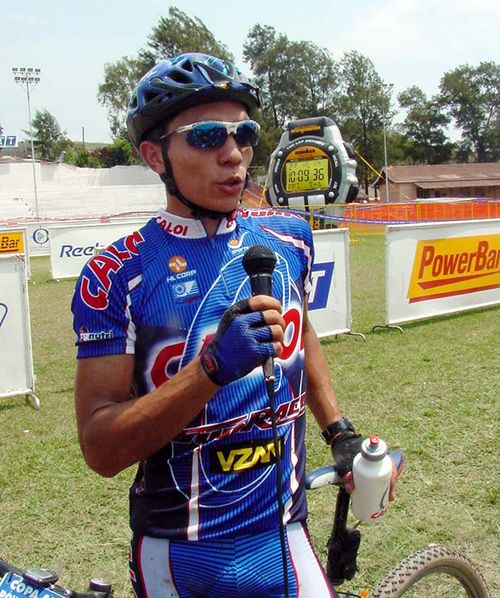 Edvando Souza Cruz concede entrevista ao final da prova. (foto: Arquivo Webventure)