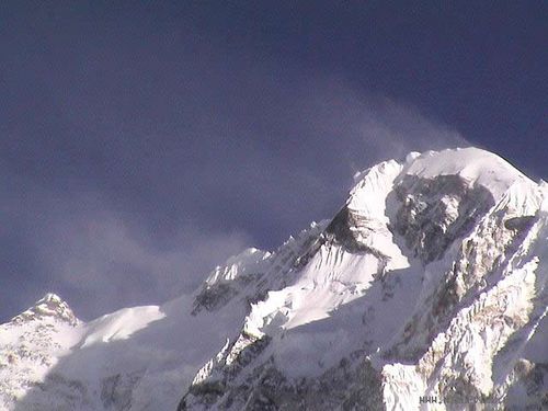 Crista Oeste do Everest  com 80km/h de ventos. (foto: Waldemar Niclevicz/Divulgação BMA Informação)