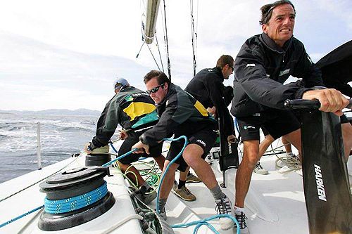 Maurice Paardenkooper  na frente à esquerda  em ação no Cofee Grinder (foto: Gilles Martin-Raget)