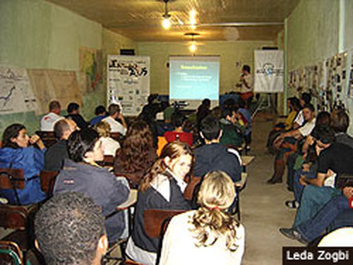 Apresentação de trabalho técnico. (foto: Leda Zogbi/Divulgação)