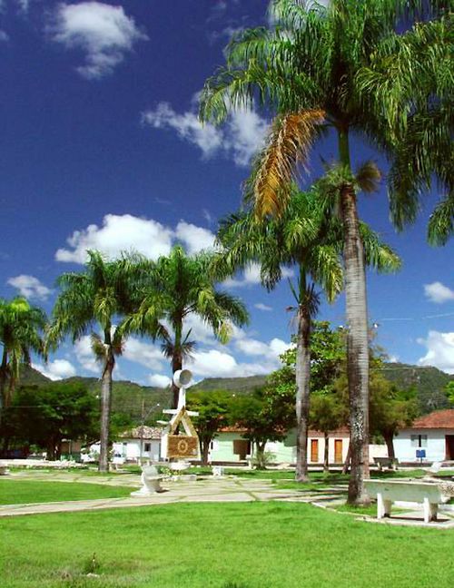 Praça central de Cavalcante (foto: Richard Avolio)