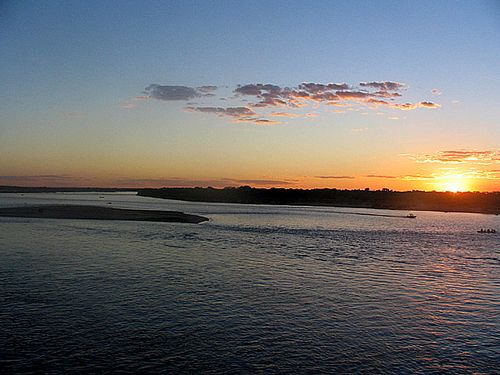 O Araguaia também passa em Aruanã  final da primeira etapa do Sertões (foto: Daniel Costa/ www.webventure.com.br)