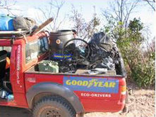 O carro dos Canastras em ação. (foto: Divulgação)