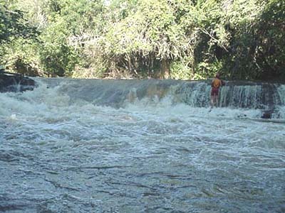 O volume de água do Rio Jacaré-Pepira (foto: Arquivo Canoar)