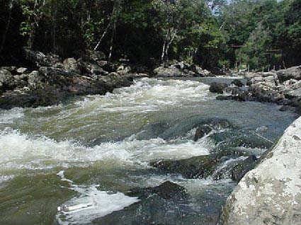 O leito do Rio Juquiá (foto: Arquivo Canoar)