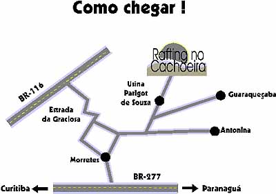 Mapa de acesso (foto: Arquivo IXION GEO)