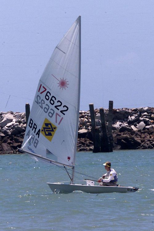 Scheidt na raia do Marina Park em Fortaleza  pelo Nordeste Brasileiro (foto: Divulgação/ ZDL)