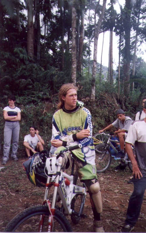 Markolf Berchtold  o melhor biker brasileiro na modalidade  esteve presente na competição. (foto: Divulgação)