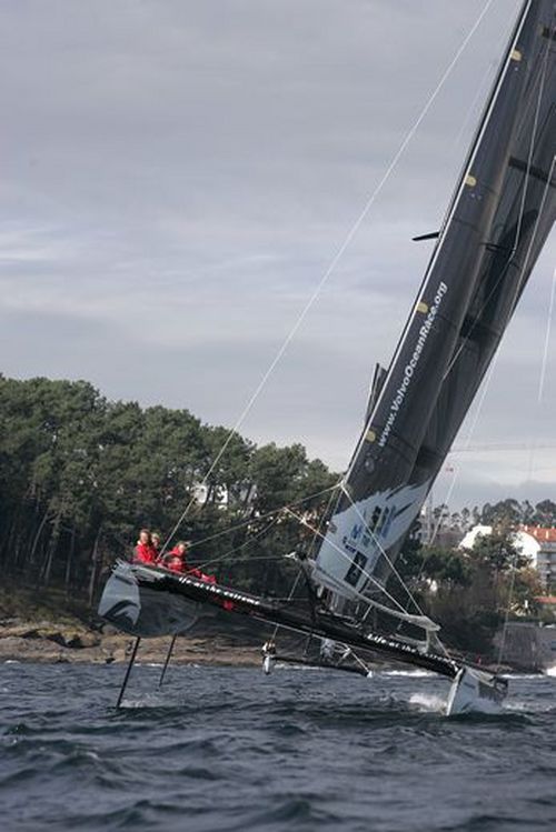 O catamarã de 40 pés vencedor da primeira etapa do Grand Prix (foto: Divulgação)