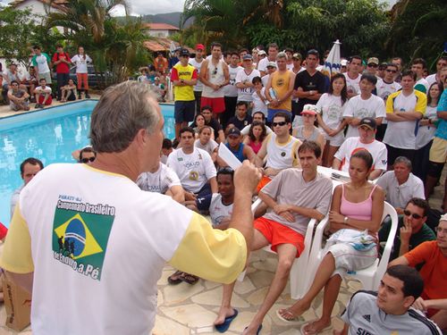 Enduro a pé: briefing do Brasileiro de Trekking em 2005 (foto: Elias Luiz)