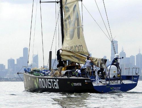 Movistar tenta treinar em Melbourne  com pouco vento (foto: Divulgação)