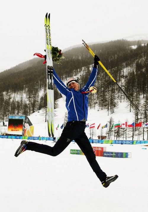 A vencedora da prova Kristina Smigun (foto: Clive Mason/Getty Images)