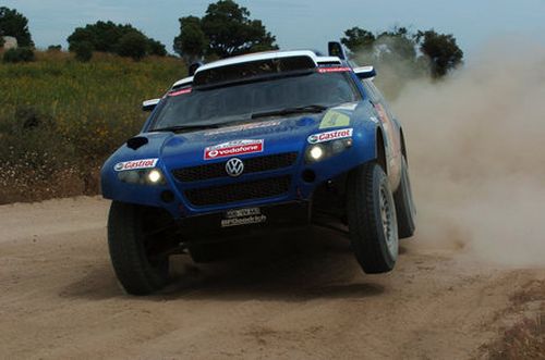 Carro de Villier durante o Transibérico. (foto: Volkswagen/Divulgação)