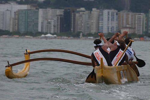 Santos sedia mais uma etapa do Circuito de Outrigger Costa da Mata Atlântica (foto: Divulgação)