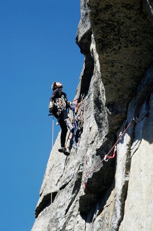 Roberta Nunes quando fez a conquista mais rápida do El Capitain  no ano passado (foto: Arquivo Roberta Nunes)