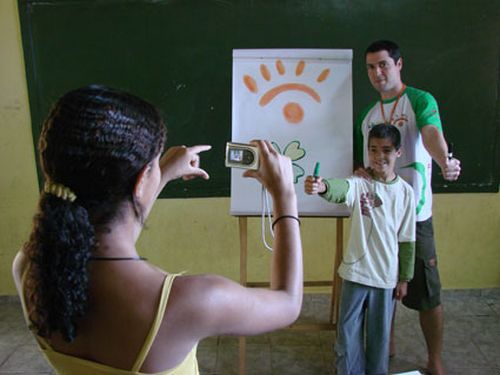 Desenho com professor Diogo (foto: Divulgação)