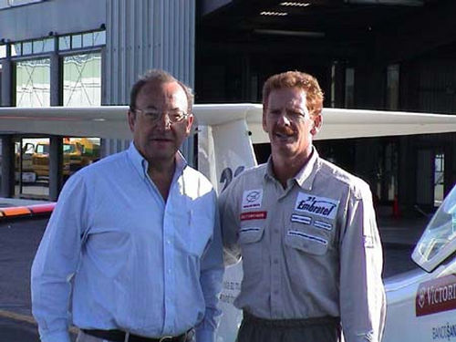 Jorge Cornish com Gérard  Toluca (foto: )