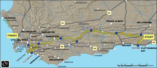 Mapa do percurso da prova (foto: Divulgação)